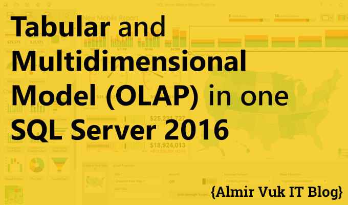 Tabular and Multidimensional Model in one SQL Server 2016